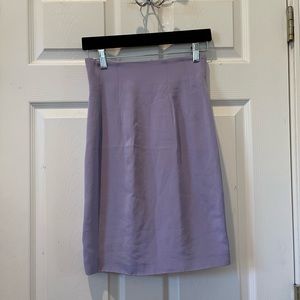 Richard Tyler 100% Silk Purple Couture Skirt